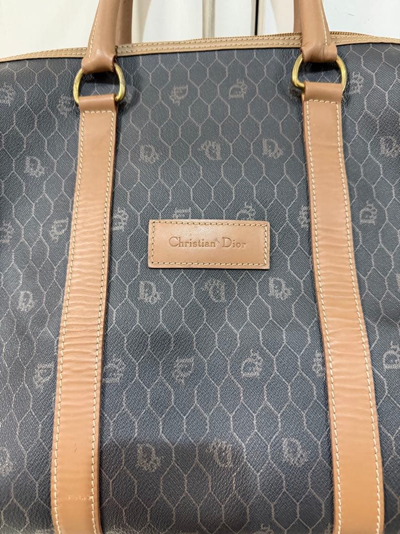 Dior ボストンバッグ ヌメ革
