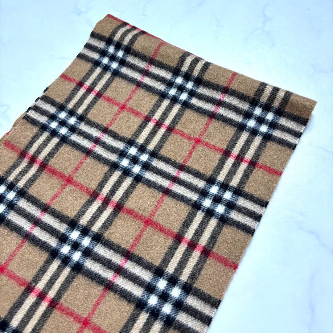 美品✨バーバリー マフラー カシミヤ100% ノバチェック ベージュ