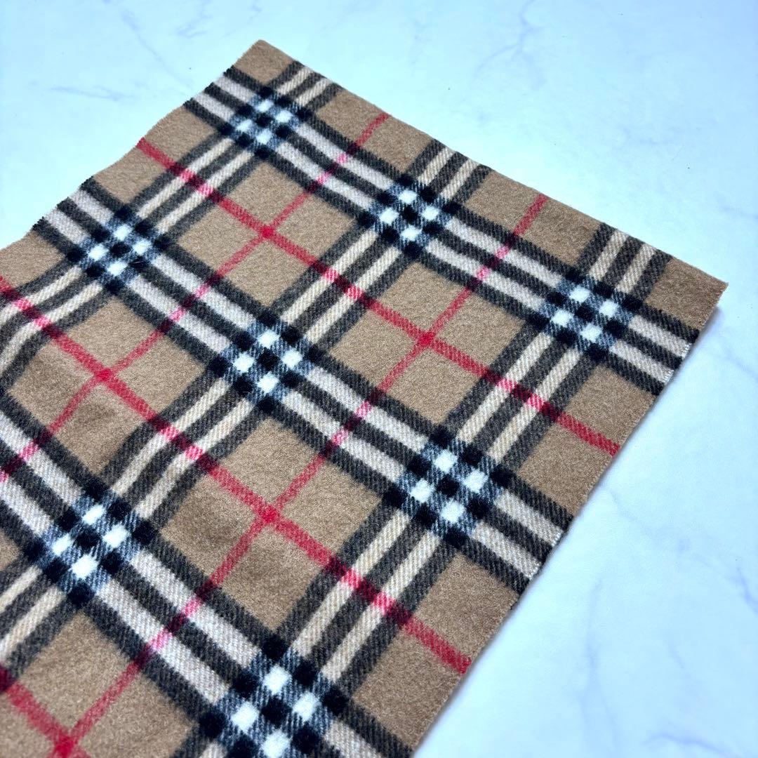 美品✨バーバリー マフラー カシミヤ100% ノバチェック ベージュ