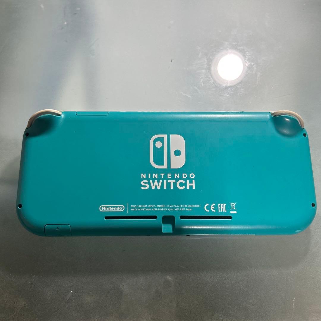 [ジャンク］Nintendo Switch Lite ターコイズ ケース付き