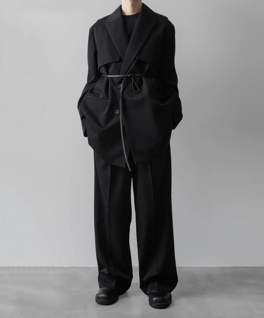 ジャケット・アウター OVERSIZED LAPELED COMBINATION JACKET