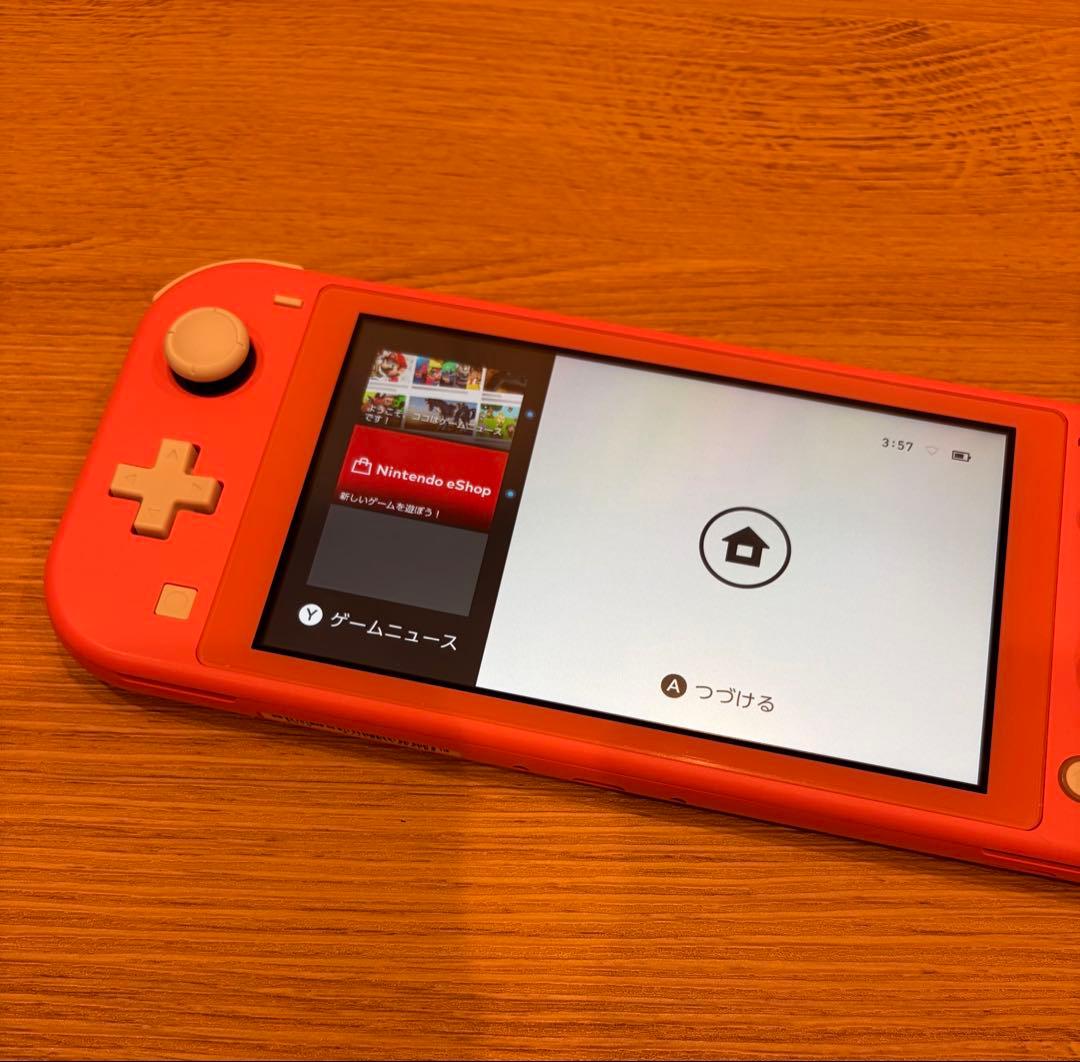 Nintendo Switch Lite コーラル ピンク 本体 箱・充電器付