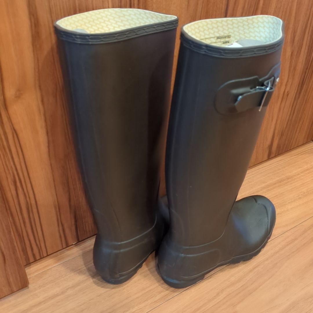 HUNTER ダークブラウン ロングブーツ　UK5 24センチ