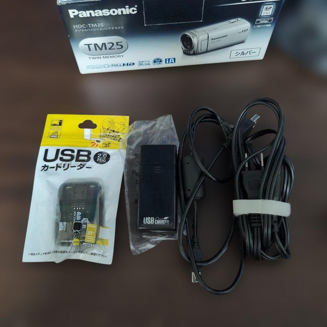 Panasonic TM25 ビデオカメラ シルバー