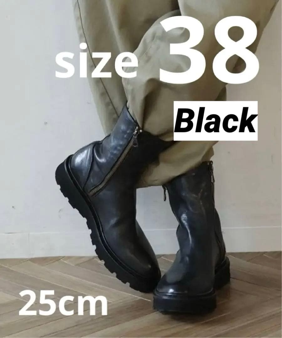 美品★未使用【STURLINI】BOTHS SIDE ZIP BOOTS