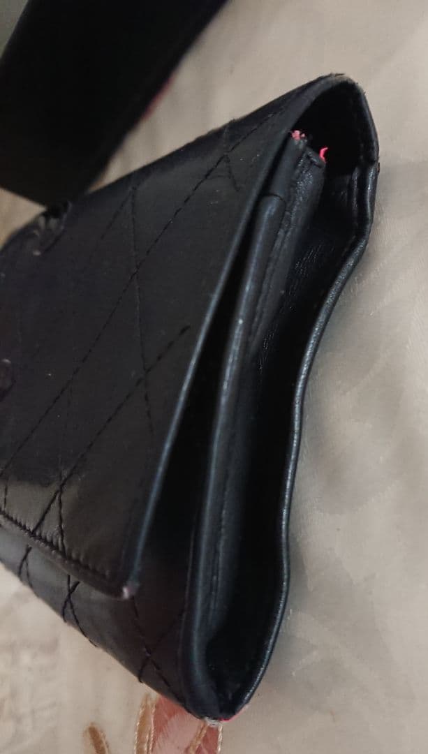 CHANEL シャネル カンボン 黒 キルティング 財布