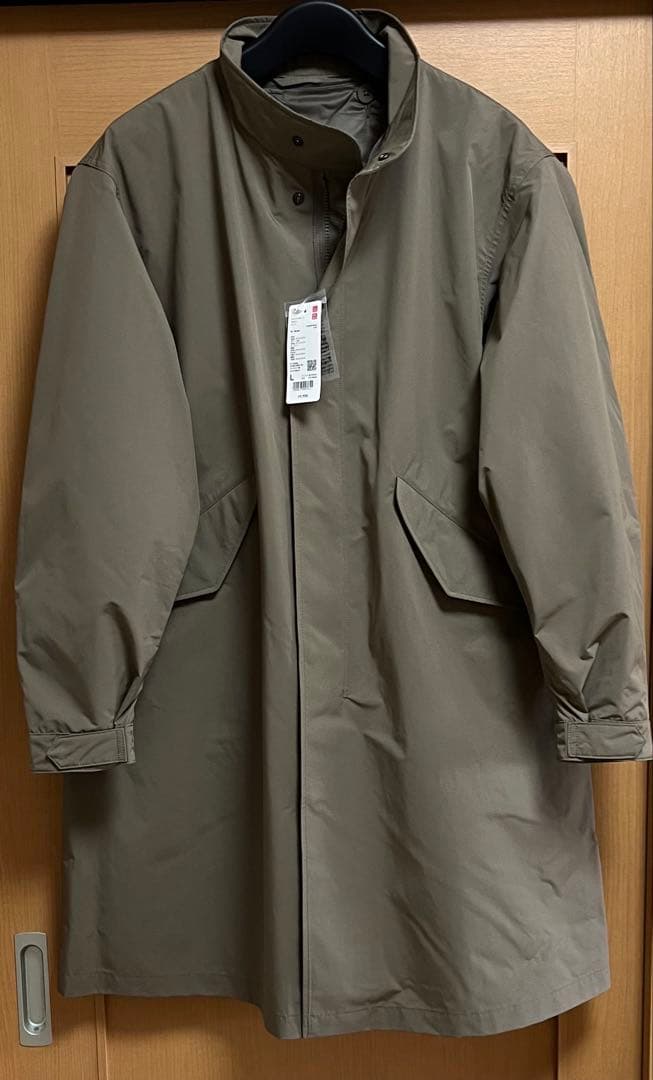 【UNIQLO】ウインドプルーフ２WAYコート　L　ブラウン