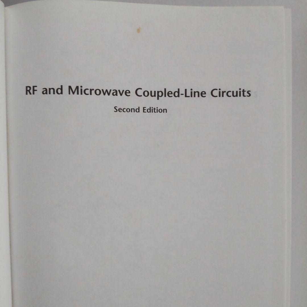 洋書 RF and Microwave Coupled-Line Circuits