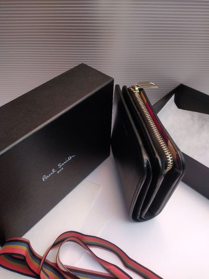 【美品】Paul Smith ブラック 二つ折り財布