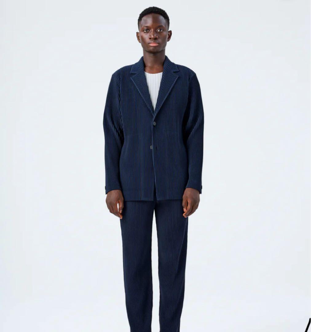 HOMME PLISSE BASICS テーラードジャケット オムプリ