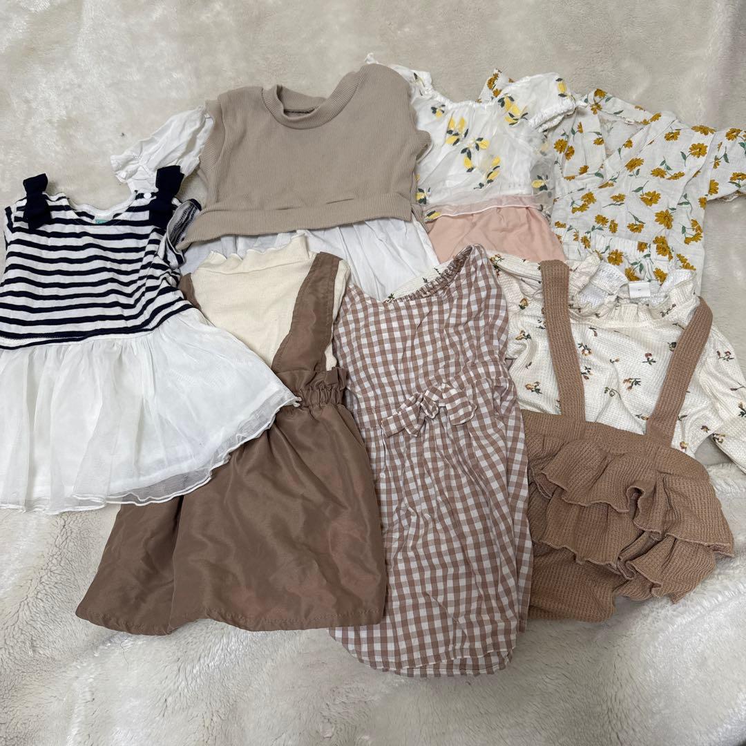 女の子服　80サイズ　プティマインなどまとめ売り　50着以上