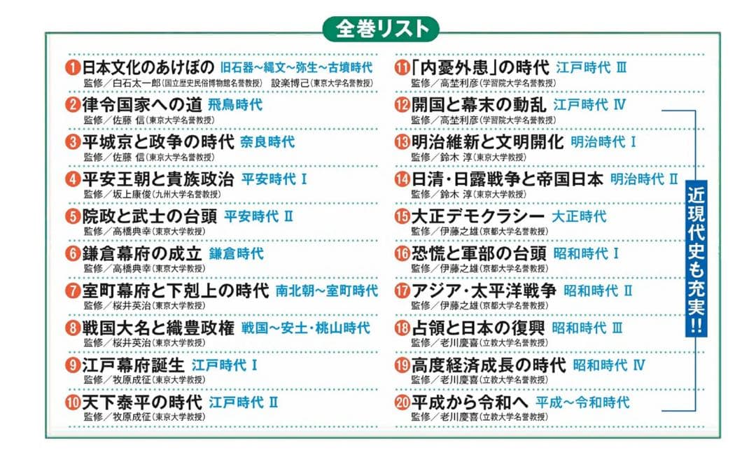 小学館版 学習まんが 日本の歴史 全20巻セット 4大特典付き 新品未使用