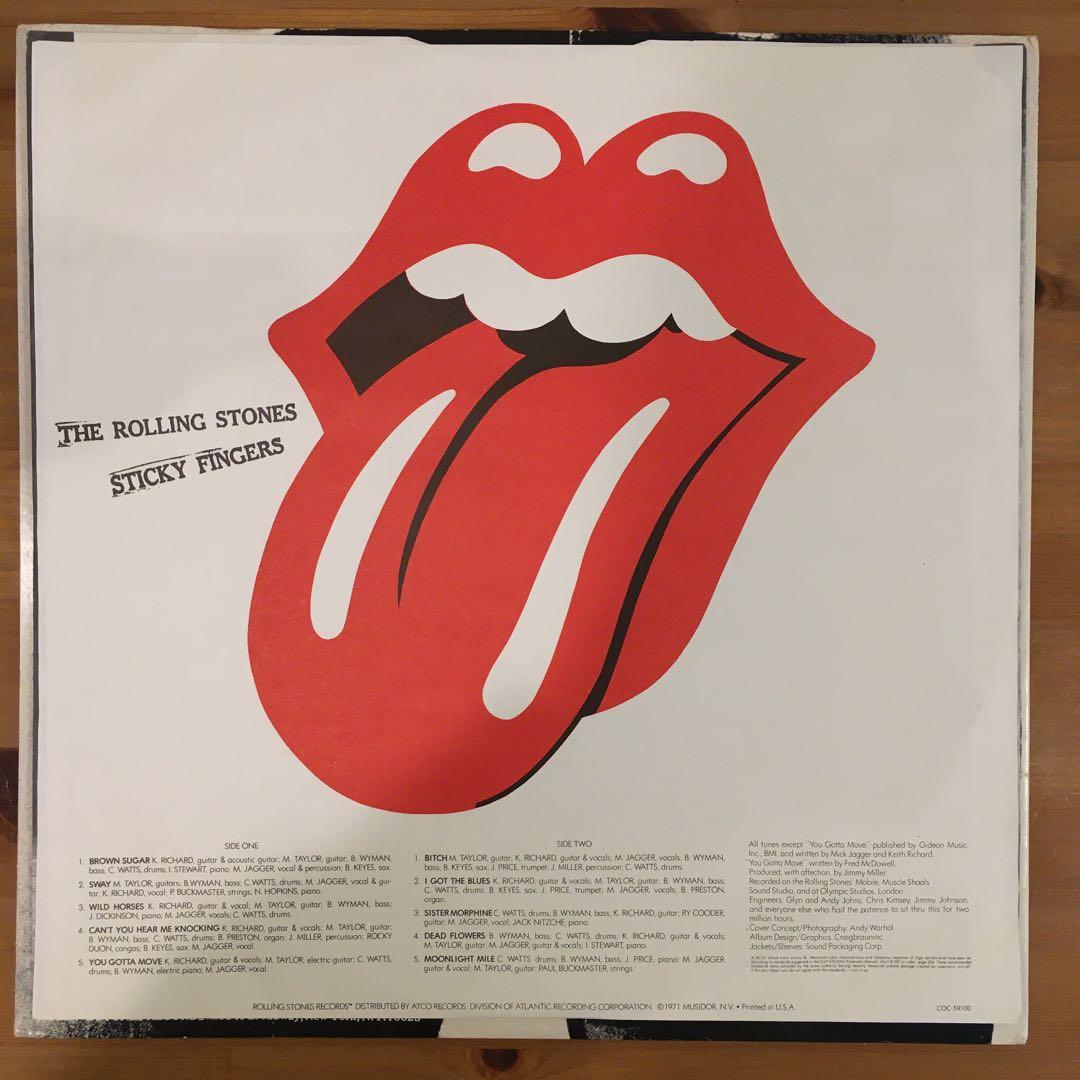 洋楽 The Rolling Stones Sticky Fingers LP