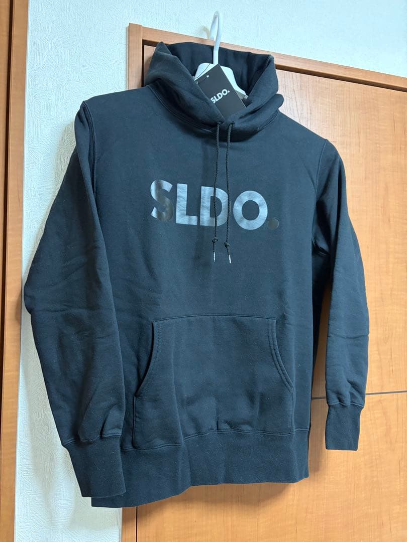 SLDO エスルド ロゴフーディー パーカー マッドブラック 裏起毛 Mサイズ