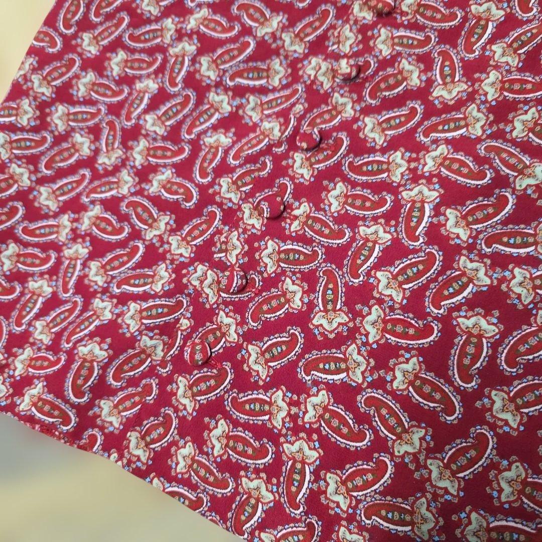 PINK HOUSE 赤 花柄 ノースリーブ ロングワンピース 美品　y60
