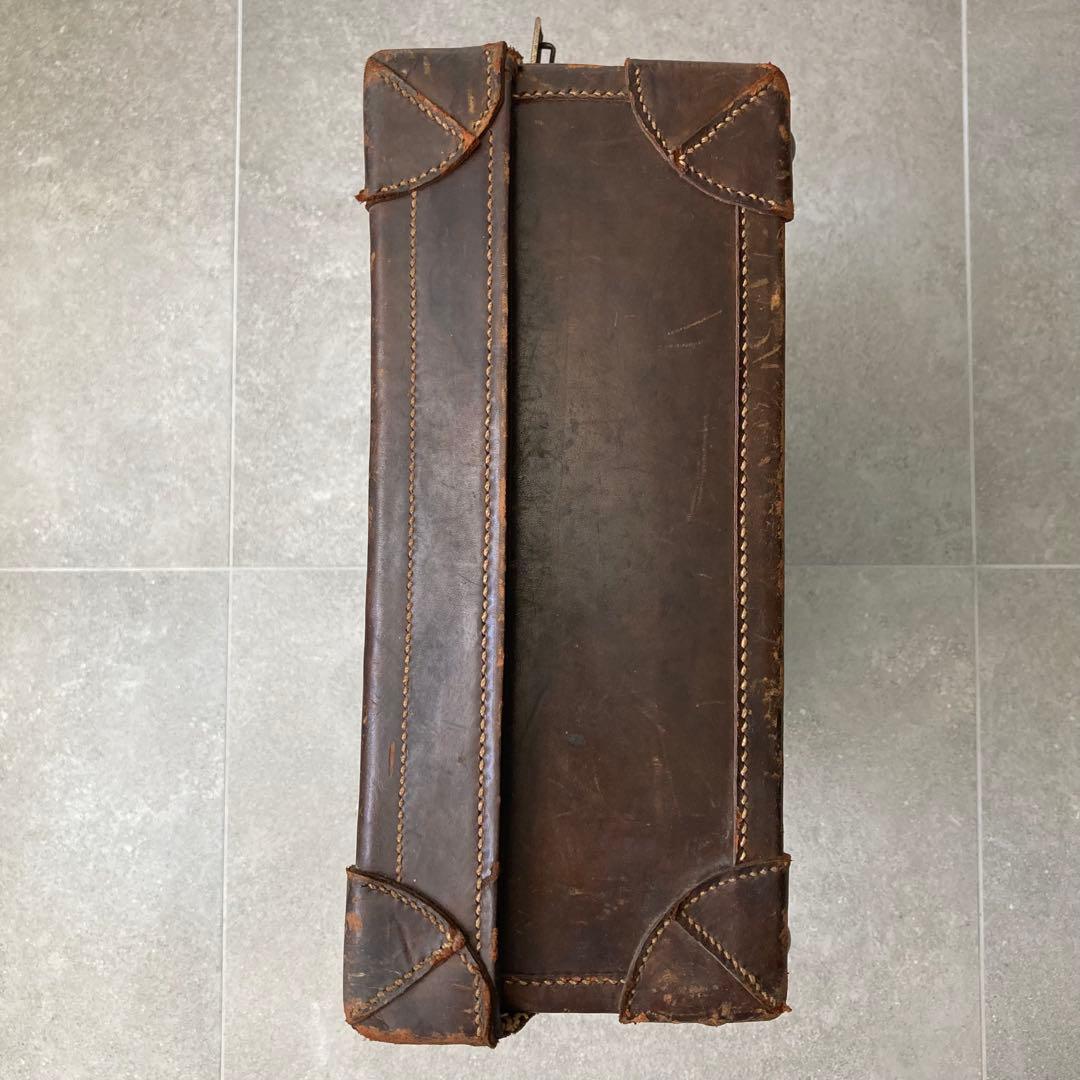 ヴィンテージ レザー トランクケース トランクバッグ 56cm×35cm⑩