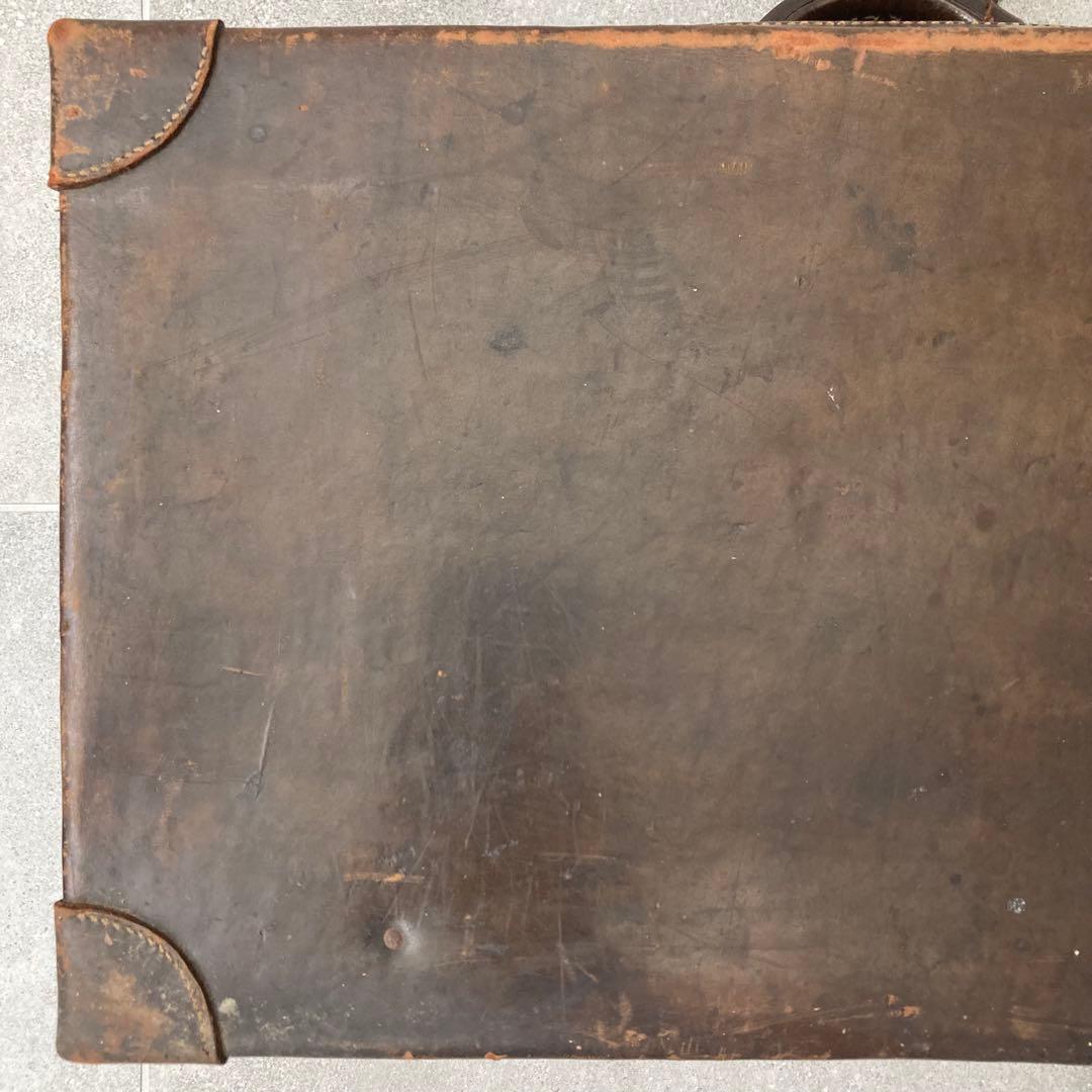 ヴィンテージ レザー トランクケース トランクバッグ 56cm×35cm⑩