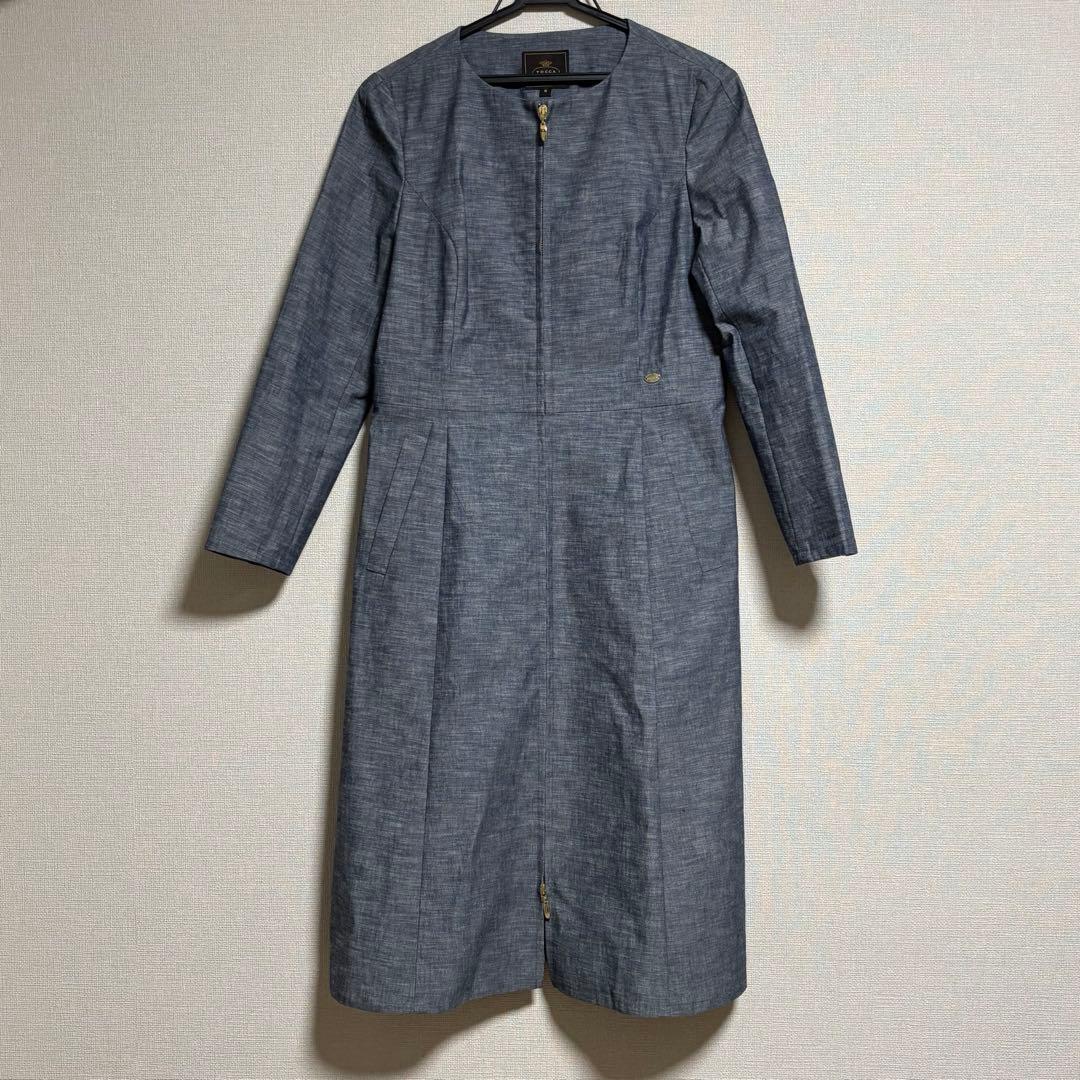 TOCCA LAPIS コート デニム風 リバティ