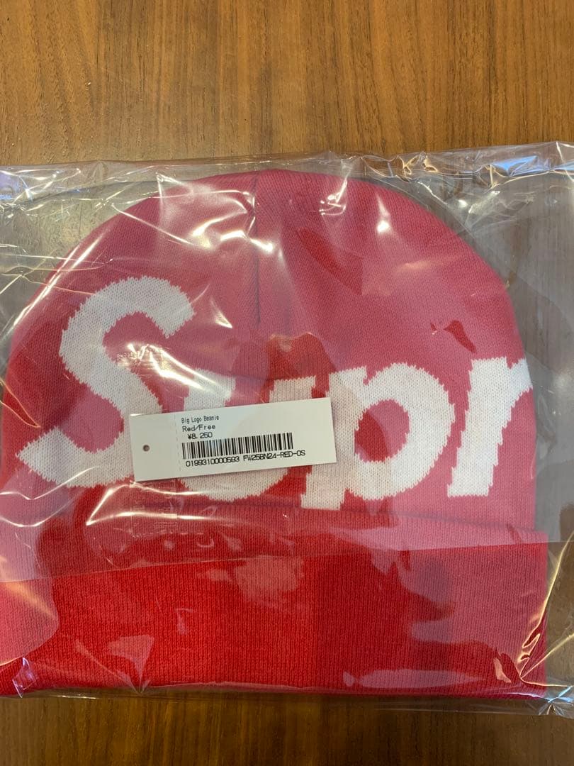 帽子 Supreme Big Logo Beanie RED