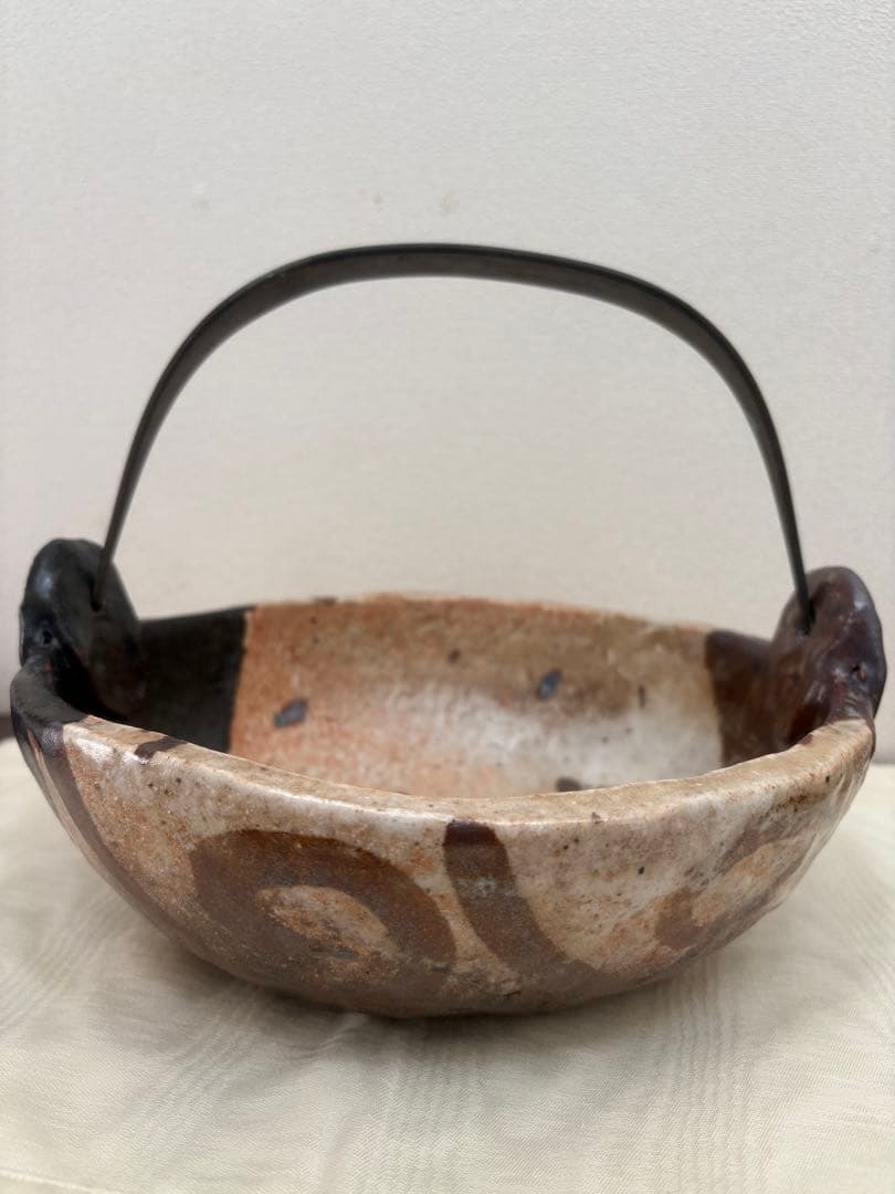 織部◆佐藤和次作品◆蟹の土鍋◆中古品