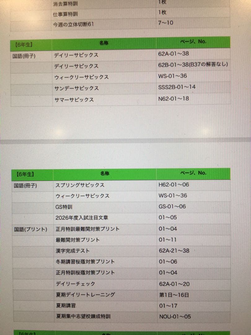 最新2025年　サピックス6年　sapix 国語　算数　理科　社会