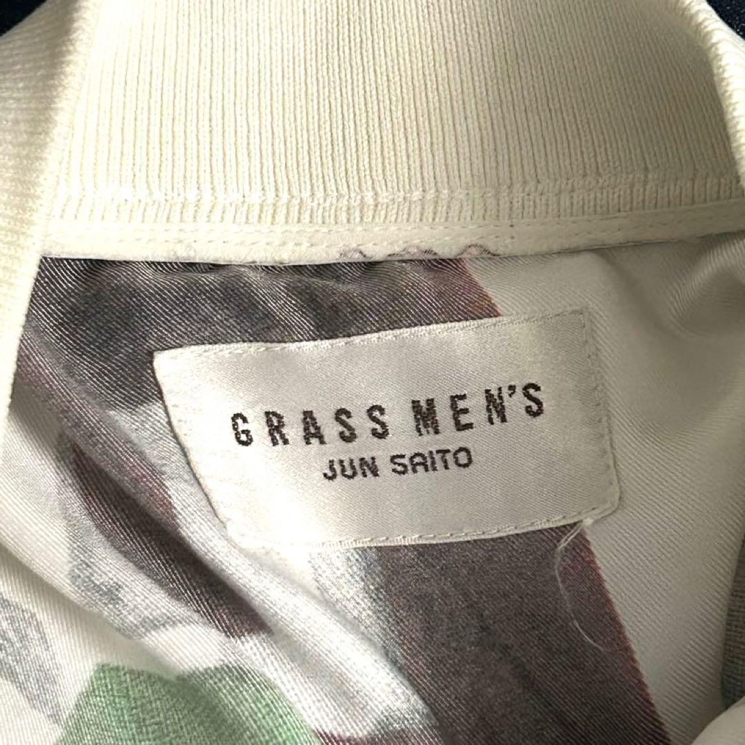 90sヴィンテージGRASS MEN'S総柄ブルゾン JUN SAITO
