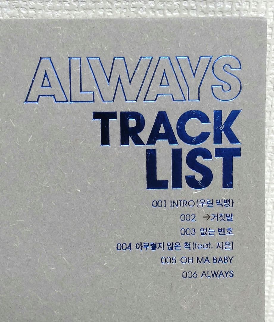 【希少】BIGBANG 1stミニアルバム ALWAYS MINI1 T.O.P