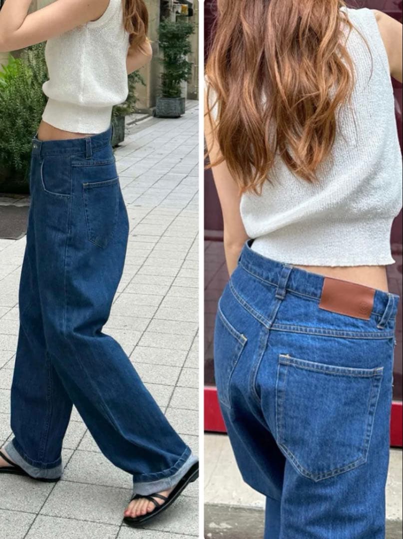 【choice_cnl】テーパード デニムパンツ サイズ1 CANAL JEAN
