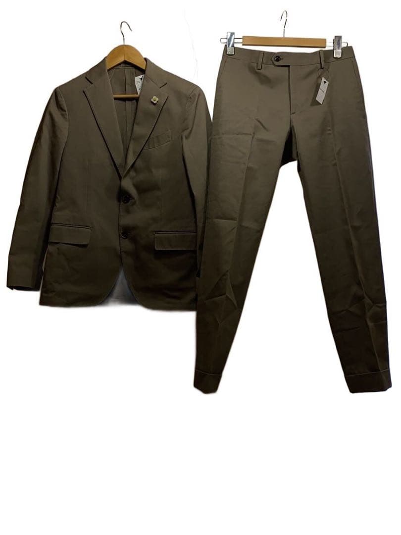 LARDINI ベージュコットン3ピースセットアップ　スーツ　サイズ46