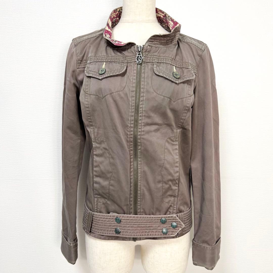 y2k❤️ 00s DIESEL ウォッシュ加工 ミリタリージャケット