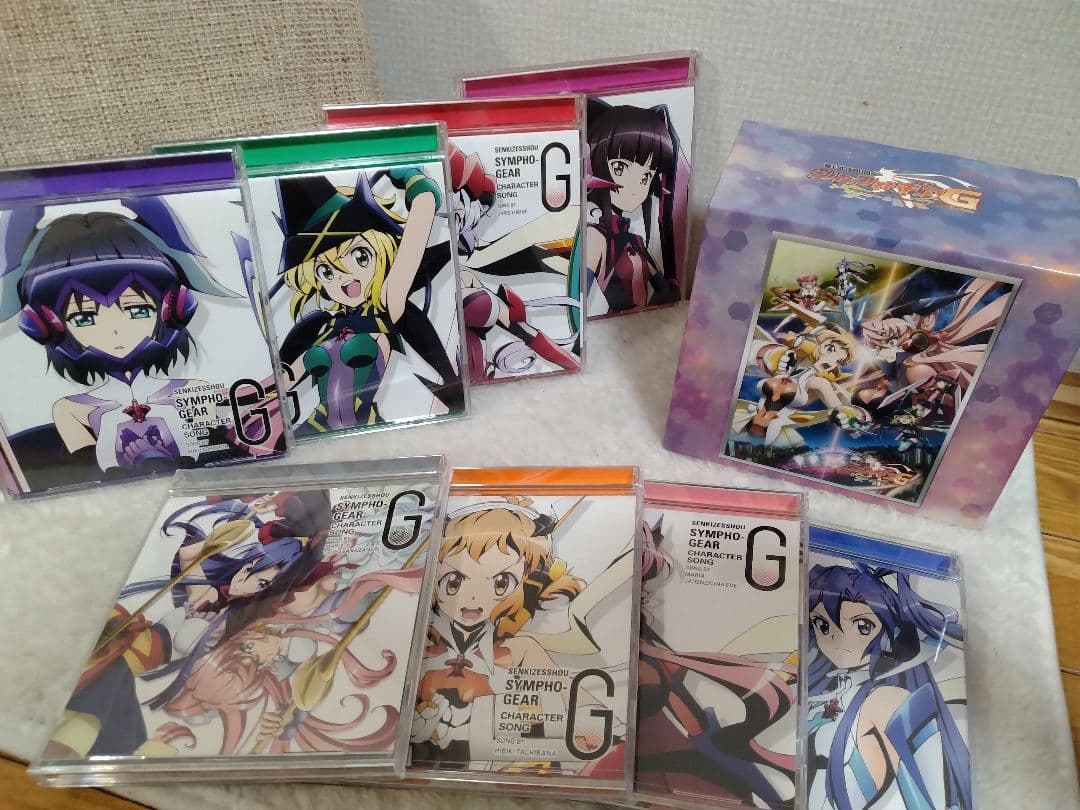 「戦姫絶唱シンフォギアG」キャラクターソング8本セット　全集収納特別ケース付き！