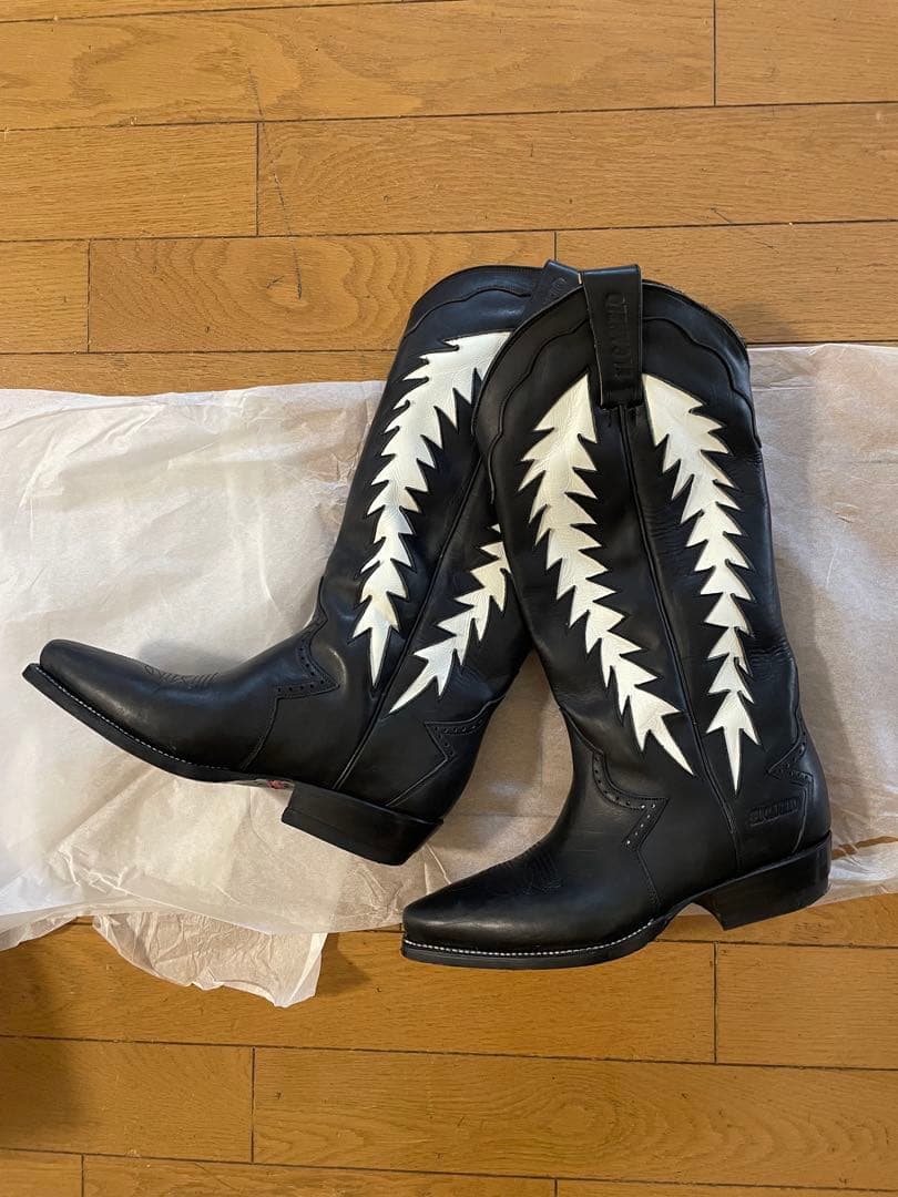 値下げしました。メキシコ製　本革　ウエスタンブーツ　エルカネロ