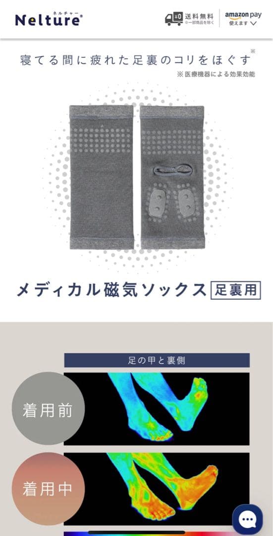 Nelture Sole Supporter メディカル磁気ソックス