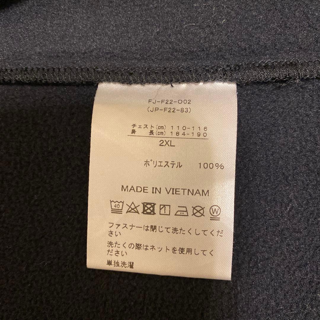 値下げ⭐️フットジョイ　ブラック ジャケット ジップアップ　裏起毛　2XL
