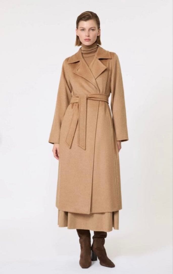 極美品　MAX MARA マニュエラコート　ベージュ40