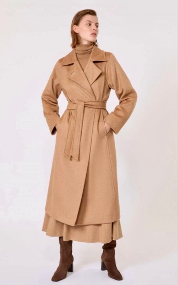 極美品　MAX MARA マニュエラコート　ベージュ40