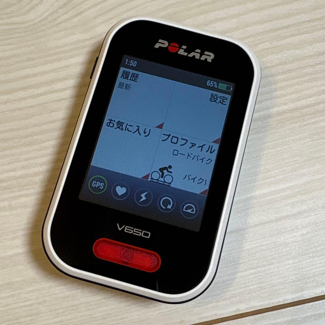 POLAR ポラール V650 GPSサイクルコンピュータ 心拍センサー OH1