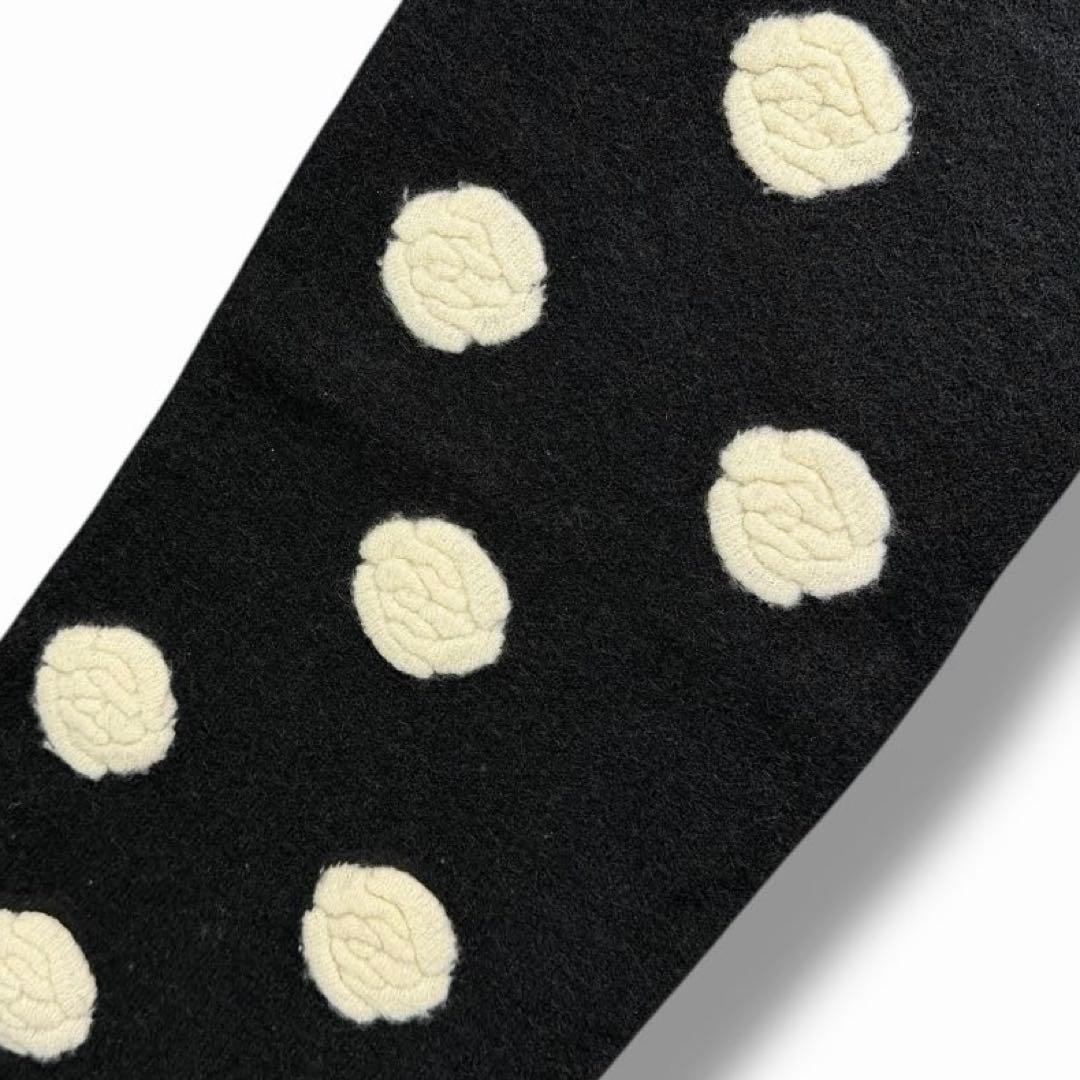美品 CHANEL シャネル ターンロック マフラー カメリア モヘア カシミヤ