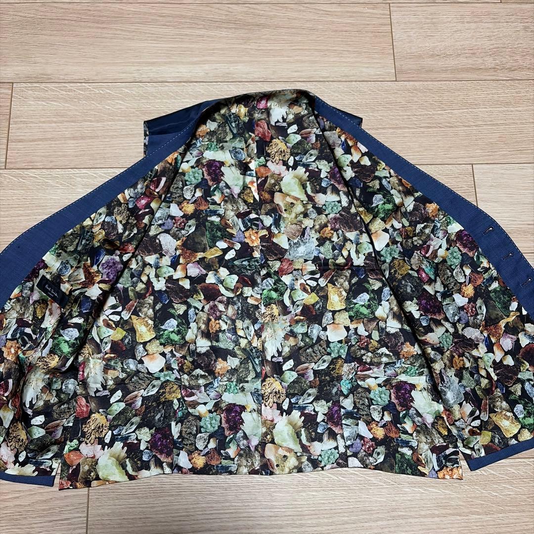 【Paul Smith】ポールスミス ジレ スーツ ベスト 裏地 総柄 XL