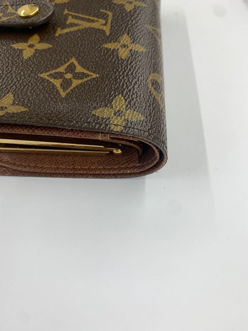 ルイヴィトン モノグラム 二つ折りがま口財布 ヴィエノワ　ポルトモネ