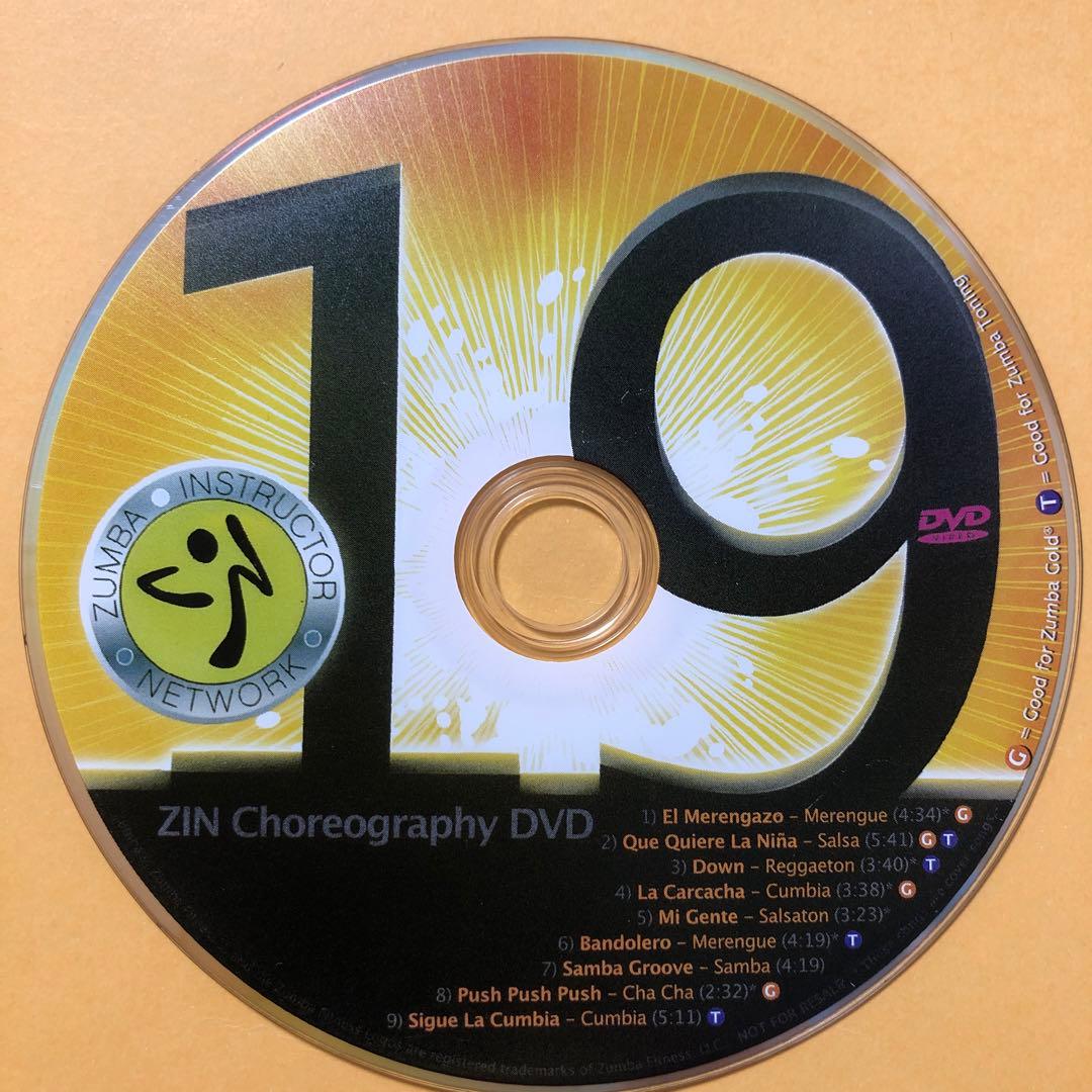 ZUMBA ZIN19 CDとDVD