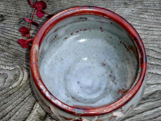 ♥鼠志野　茶碗　在銘　志野　骨董品