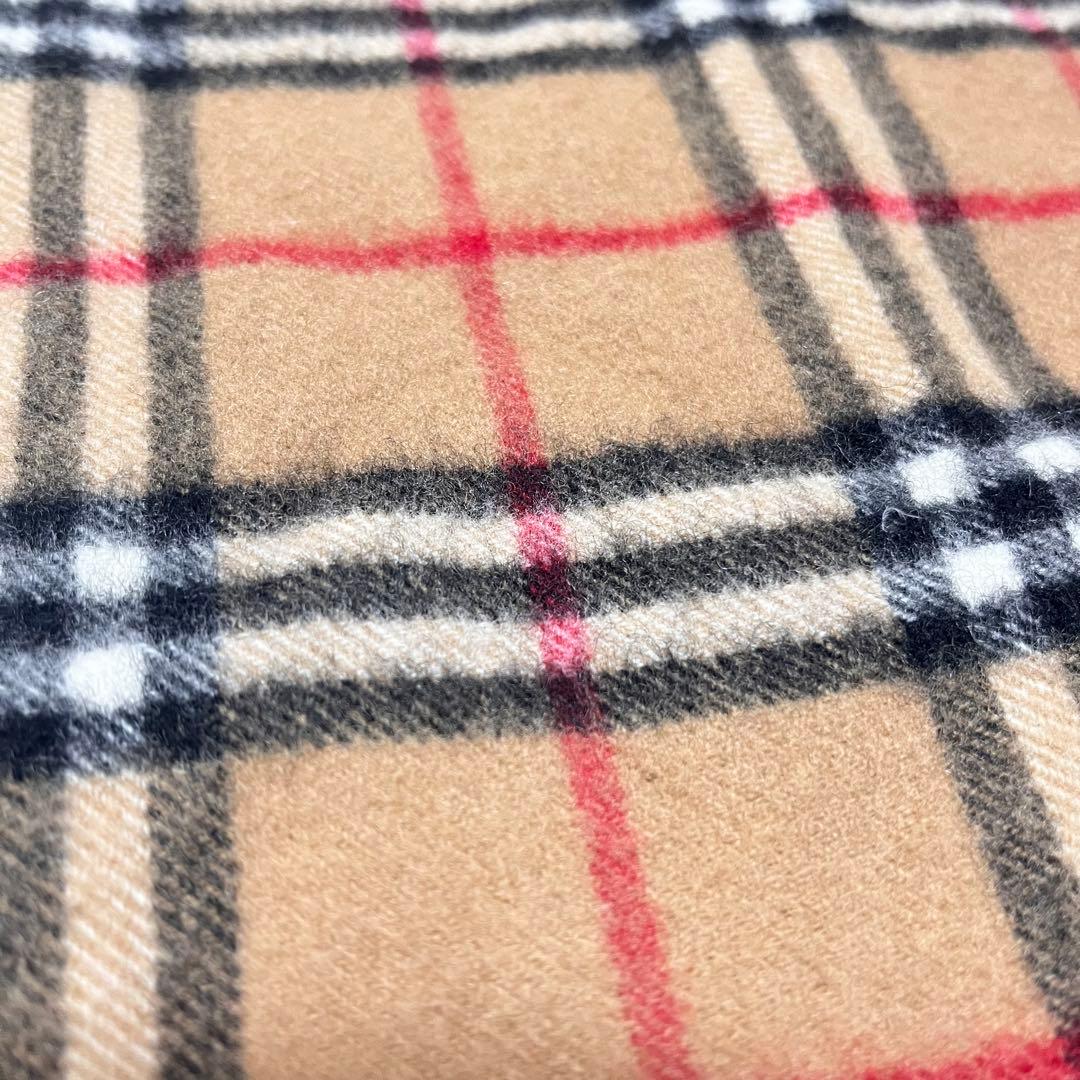 か*み様 イングランド製【BURBERRY LONDON】ラムウールマフラー ノ
