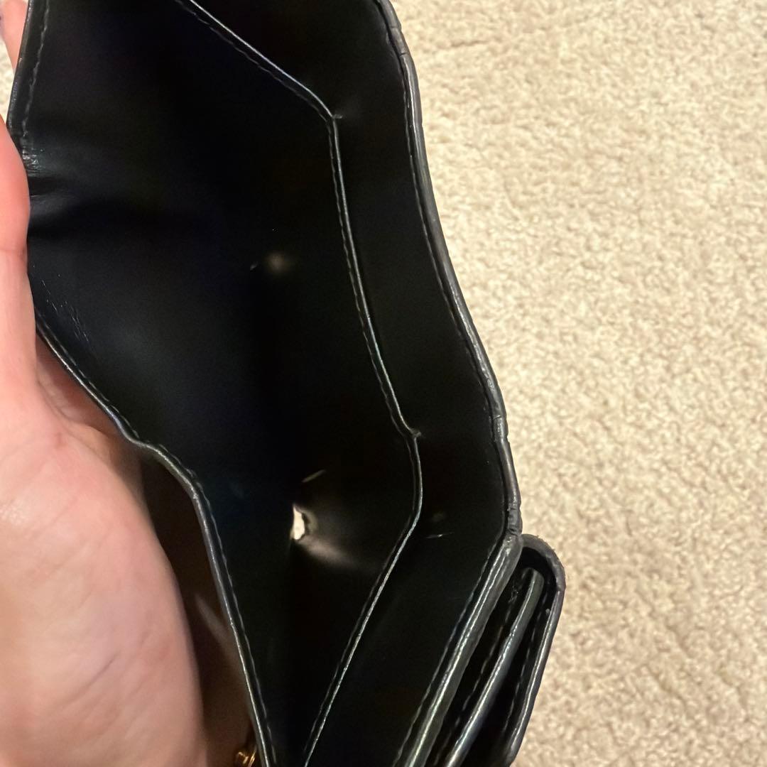 miumiu ブラック 三つ折り財布 ウォレット
