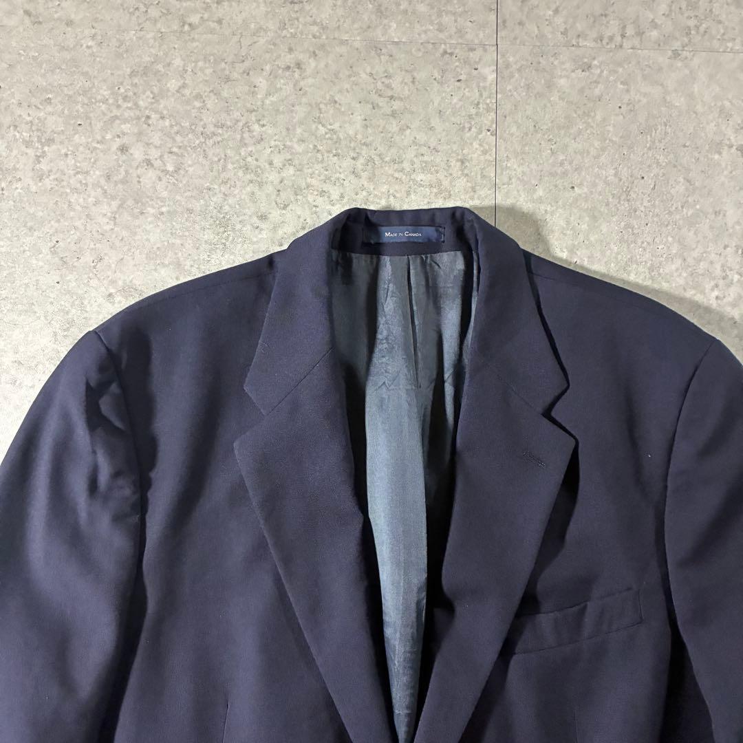 90s CHAPS Ralph Lauren紺ブレ金ボタンテーラードジャケット