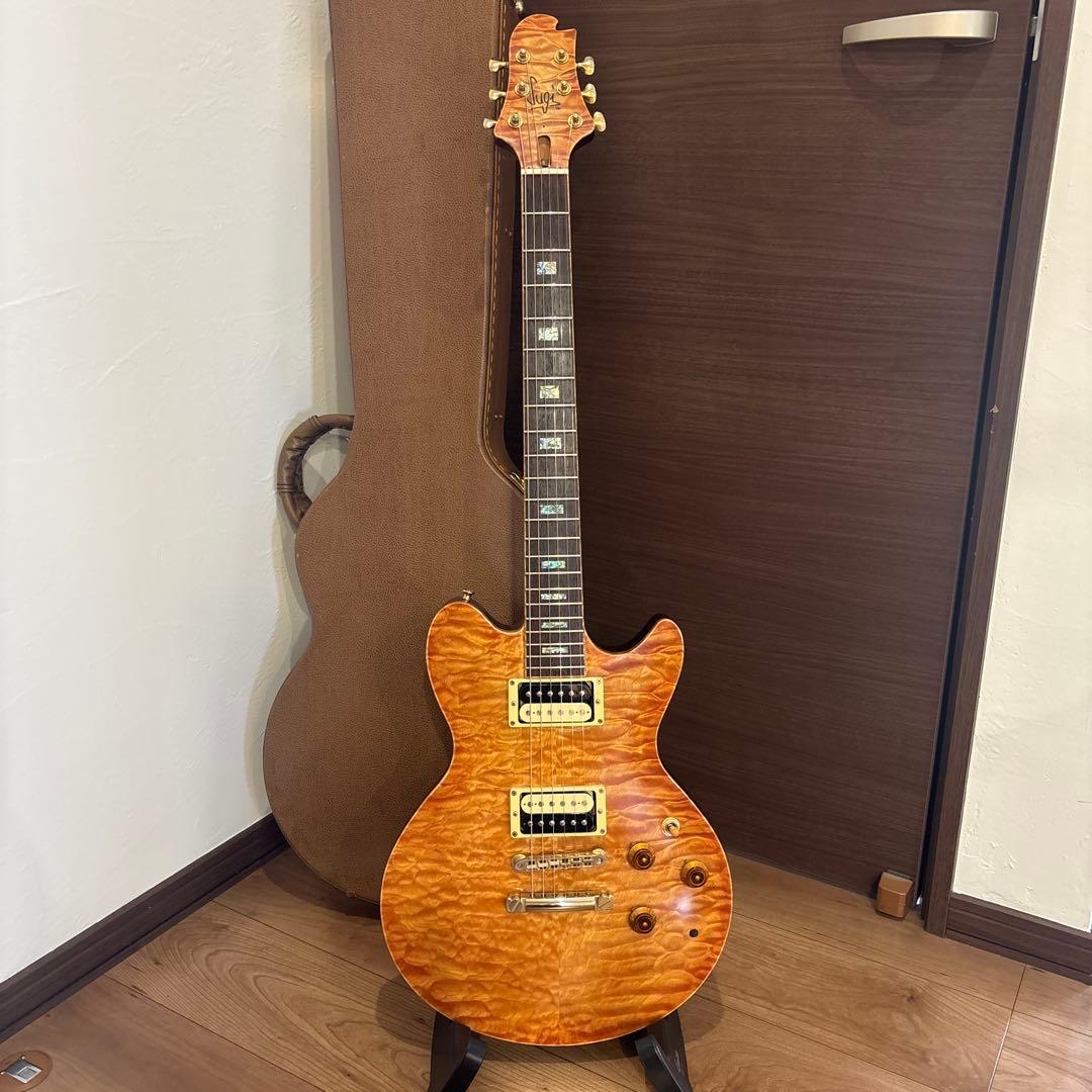 Sugi SH605 5AQM ハカランダ指板希少モデルレスポール
