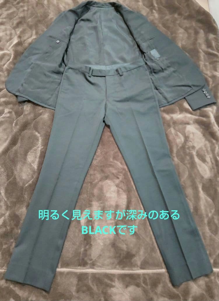 ラッドミュージシャン 黒・シングルブレスト スーツ size44 ヴィンテージ