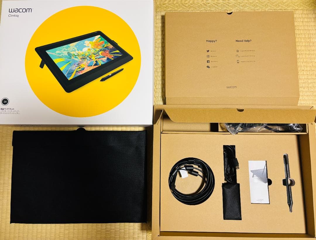 【美品】ワコム Wacom Cintiq 16 FHD 液晶ペンタブレット