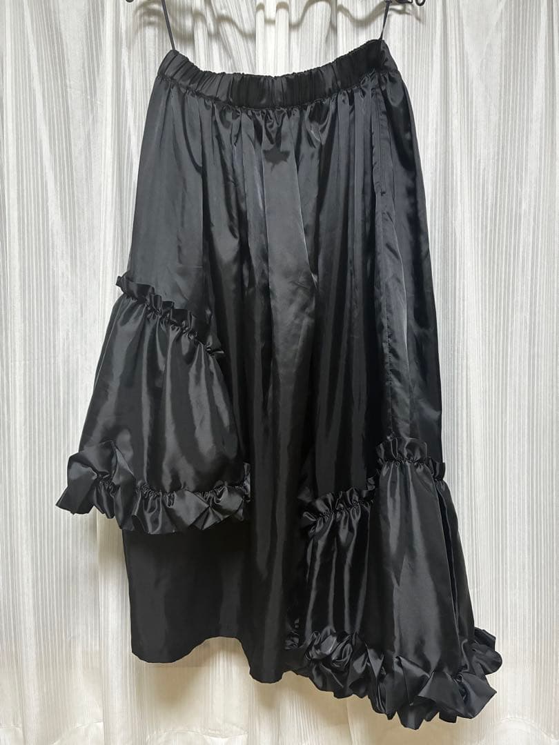 noir kei ninomiya 25SS フリル ラッフルギャザースカート