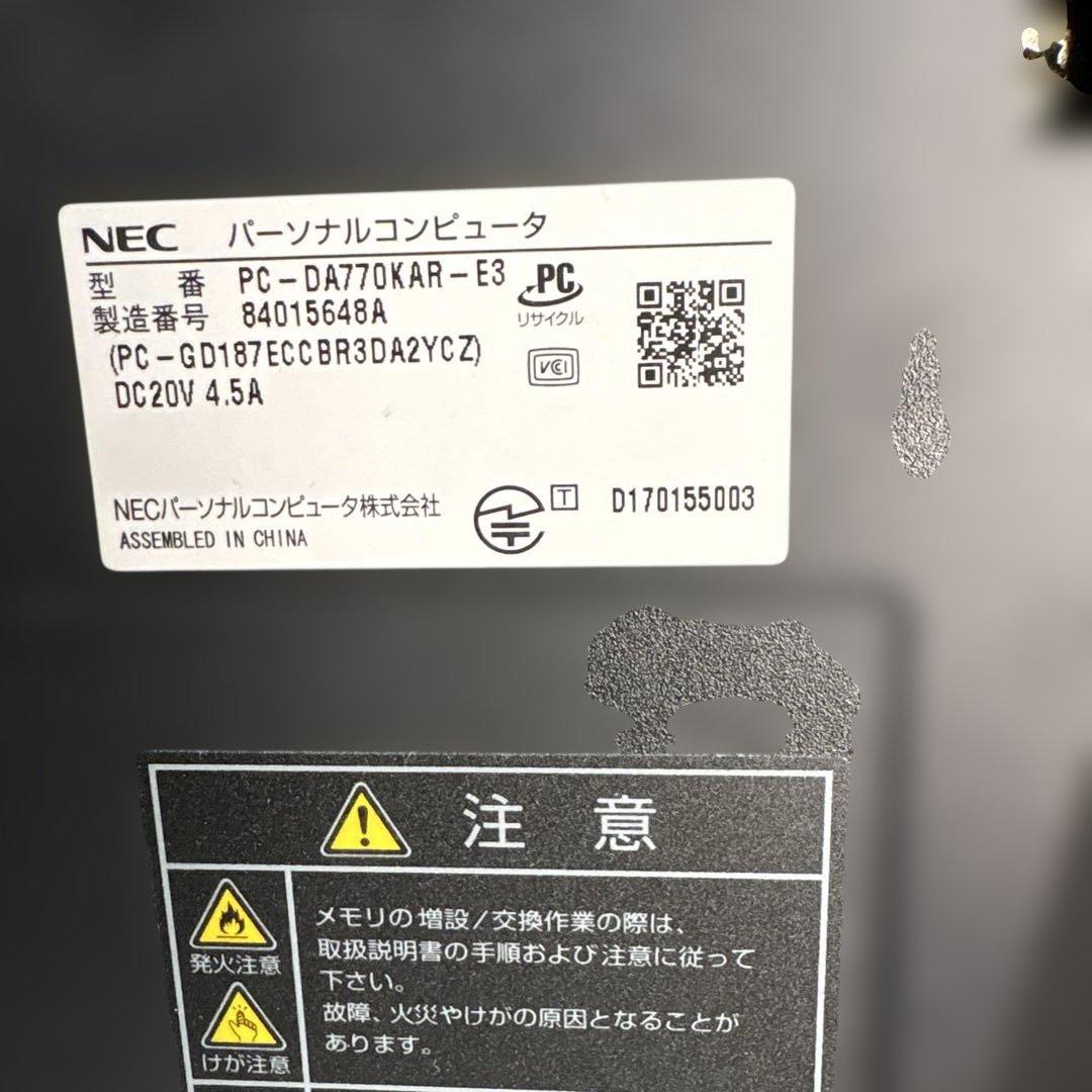Windowsデスクトップ NEC LAVIE DA770/K